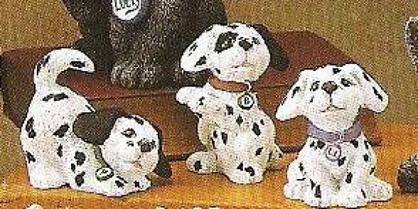 Hunde im 3er-Set - bis 10 cm hoch – Schrühware