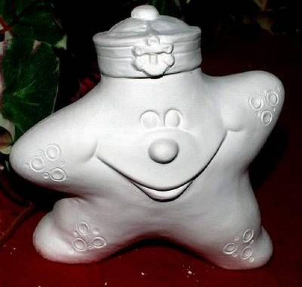 Seestern – 8 cm hoch - Schrühware