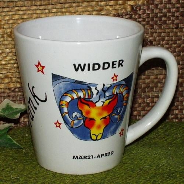 Namenstasse mit Sternzeichenmotiv Widder - 2.Wahl