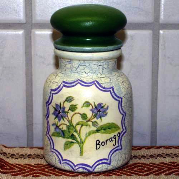 Apothekerdose / Gewürzdose – klein – 11 cm hoch – aus Keramik - Handarbeit - Unikat