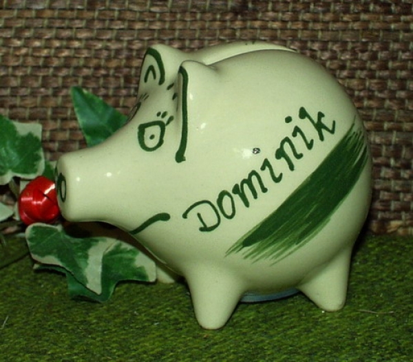 Keramik - Sparschweine - mit festen Namen - Restbestände