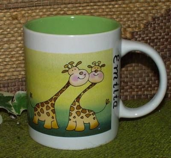 Decal – Giraffen - Rundum-Motiv für Becher – 7 x 20 cm