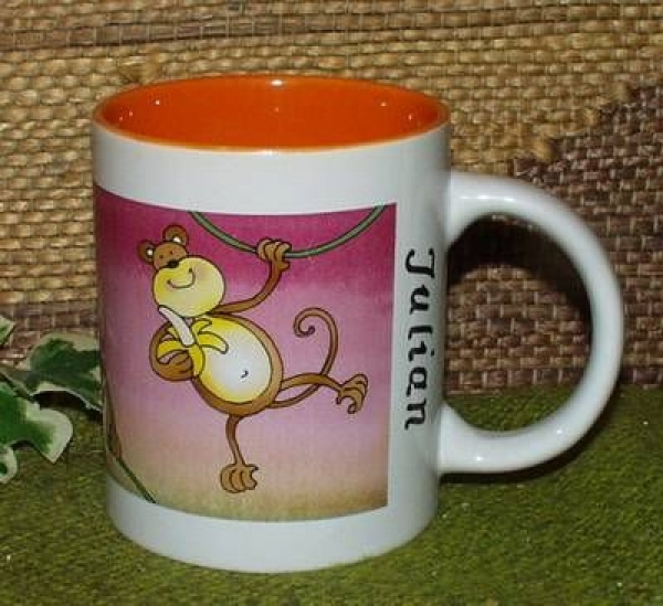 Decal – Affen - Rundum-Motiv für Becher – 7 x 20 cm