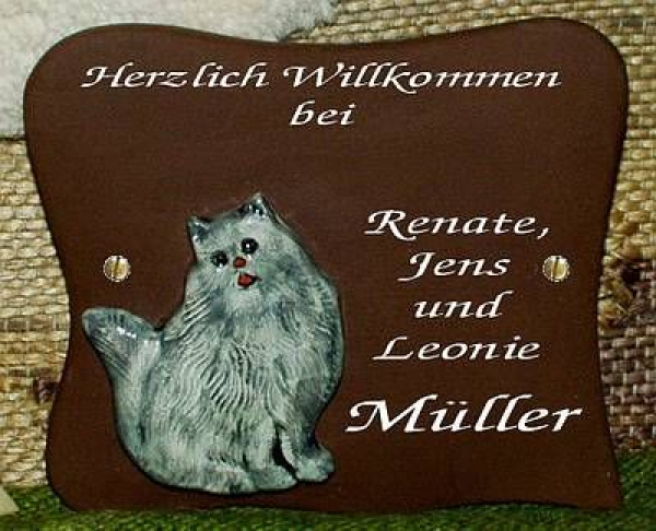 Gießform von Geschenke-Kriese – gebraucht – Türschild - Platte - Größe – 19 x 20 cm – zum Gießen oder Eindrücken – noch gute Form