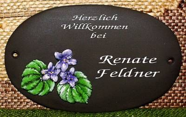 Gießform von Geschenke-Kriese – gebraucht – Türschild - Platte - Größe – 19,5 x 12 cm – zum Gießen oder Eindrücken – noch gute Form