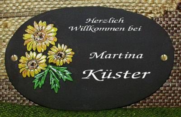 CARINA–Gießform – gebraucht – Türschild - Platte - Größe – 19 x 12 cm – zum Gießen oder Eindrücken – Neuwert 27 € - noch gute offene Form