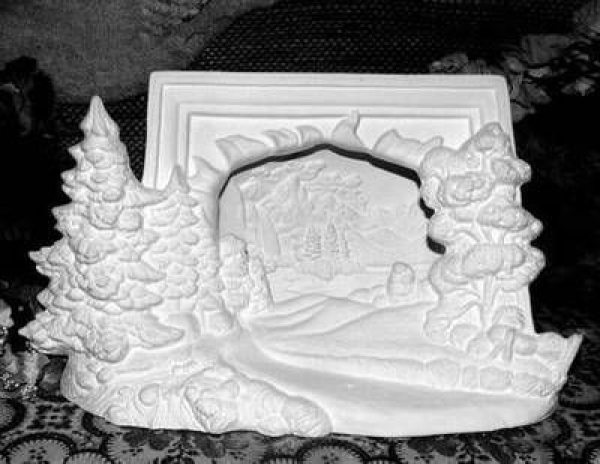 Landschaft – Straßenszene 30 x 17,5 cm – zum Beleuchten – Schrühware