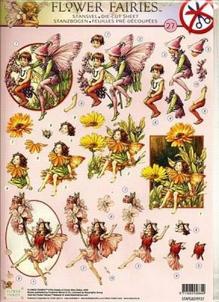 3D-Stanzbogen - Flower Fairies 27