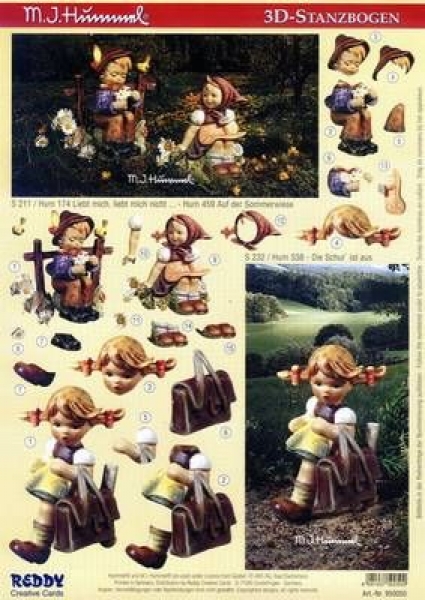 Hummel 3D-Stanzbogen - Liebt mich / Schule aus