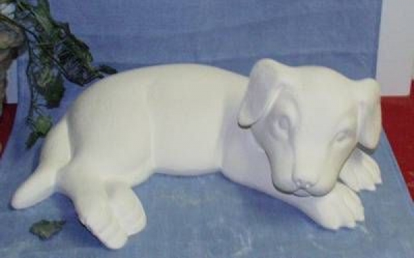 ClayMagic-Gießformensatz – 3teilig – neu – großer liegender Hund mit 2 verschiedene Köpfen – USA