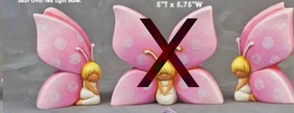 ClayMagic-Gießform – neu – Schmetterlings-Elfen im 2er-Set –  je 12 x 8,3 cm – USA