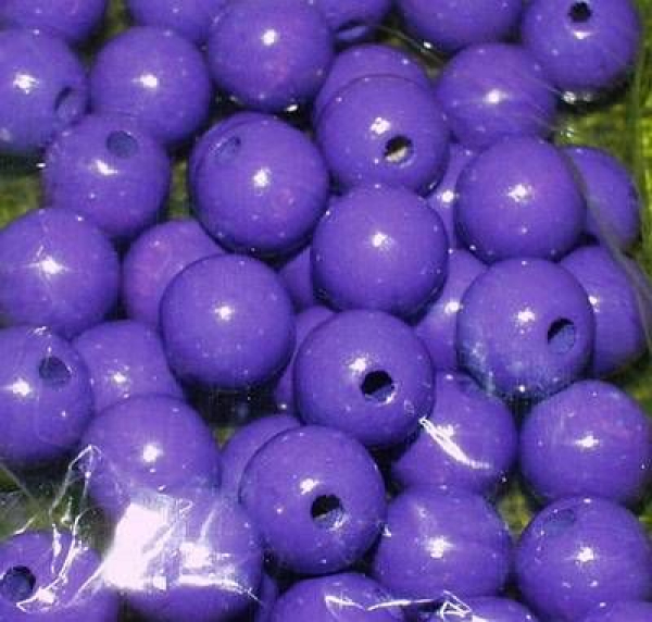 KNORR – Holzperlen – orchidee - 12 mm Ø – Bohrung 3 mm – 38 Stück