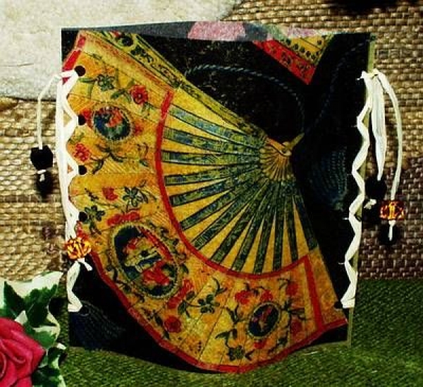 Lantern made of laminated motif for tealight – Asien