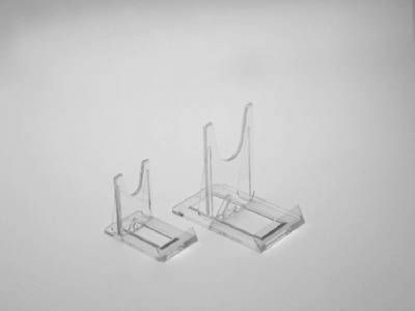 Tellerständer – Acryl – 100 mm hoch – 60 mm breit – transparent