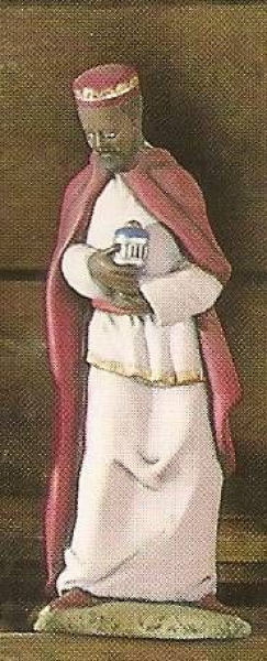 SCIOTO-Krippe – groß – farbiger Weiser – 21 cm hoch – Schrühware