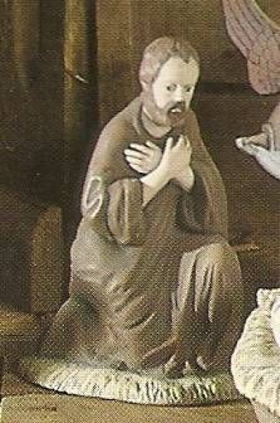 SCIOTO-Krippe – groß – Josef – 15,5 cm hoch – Schrühware