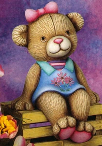 Teddy-Mädchen für Regal – 23 cm hoch - Schrühware