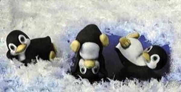 SCIOTO-Gießform - neu – Pinguine im 3er-Set - USA