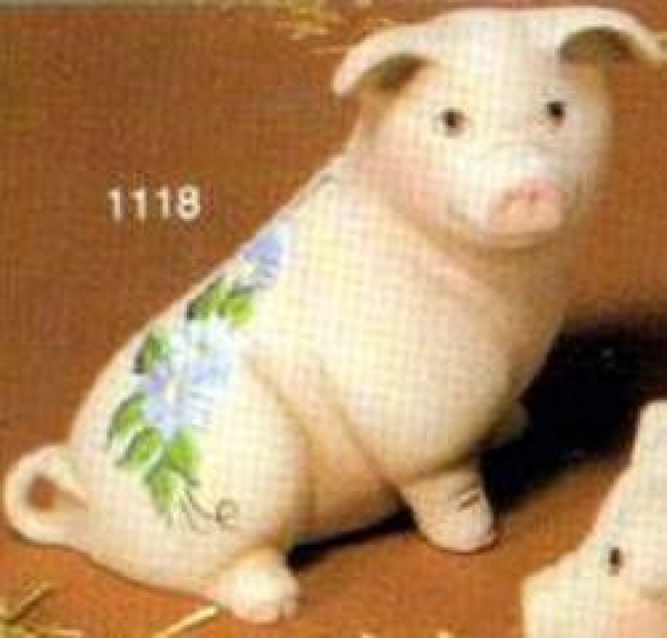 Schwein sitzend – Schrühware