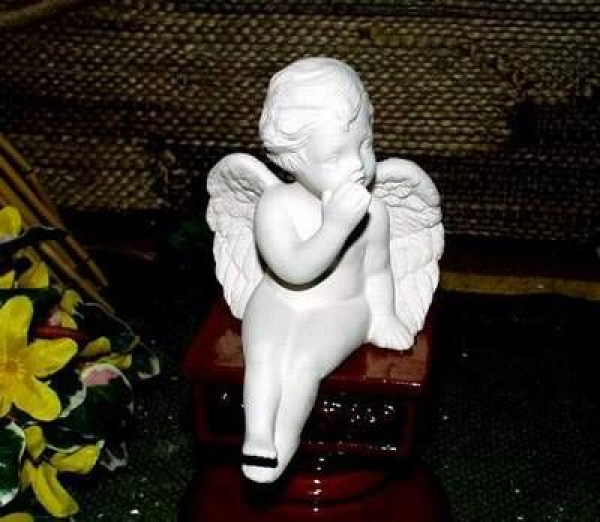 SCIOTO-Gießform - neu – Putte – klein – flüsternd – 10,2 cm hoch - USA
