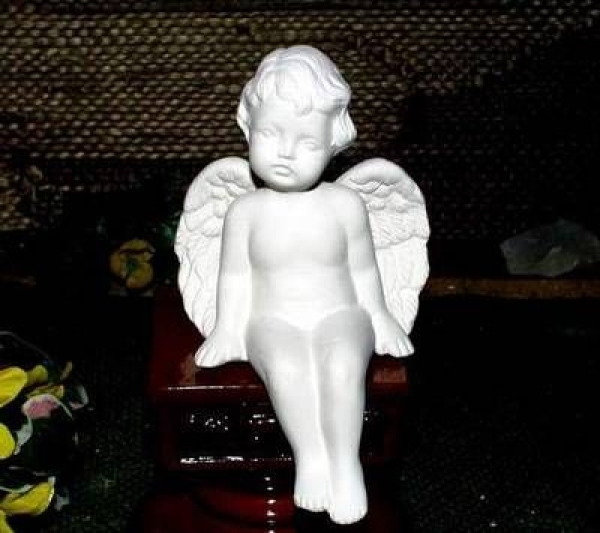 SCOTO-Gießform - neu – Putte – klein – zuhörend – 10 cm  - USA