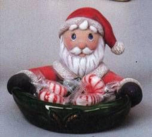 SCIOTO-Gießform - neu - Santa mit Bonbon-Schale – 12,5 cm Durchmesser - USA