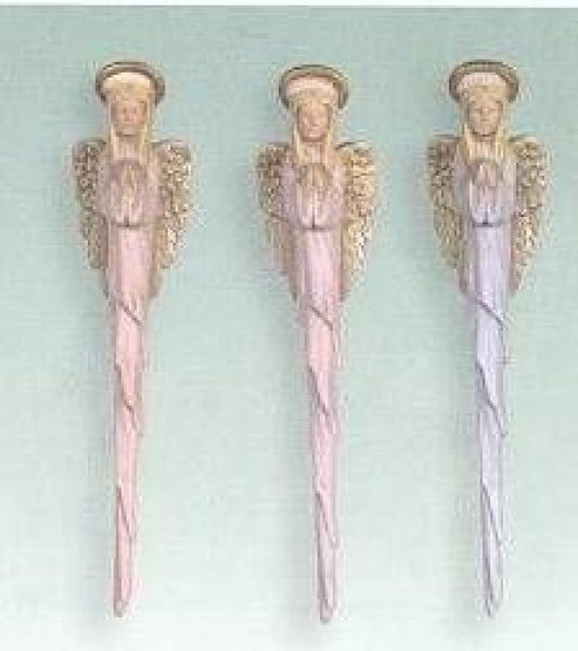 SCIOTO-Gießform - neu – Eiszapfen - betende Engel im 3er-Set - je 21,5 cm lang - USA