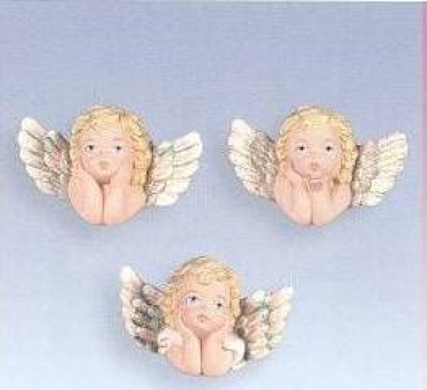 SCIOTO-Gießform - neu – Putten-Ornamente im 3er-Set – je 10,2 cm – USA