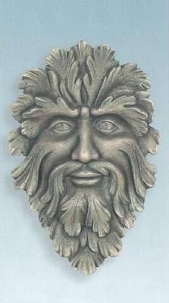 SCIOTO-Gießform - neu – Green Man Plaque – Blattgesicht – 35 cm hoch - USA