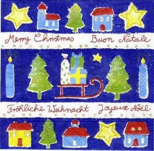 s0926 - Merry Christmas - Napkins - Package - 20 pcs.