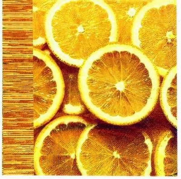 s1598 - Fresh Orange - Servietten - Packung - 20 Stück