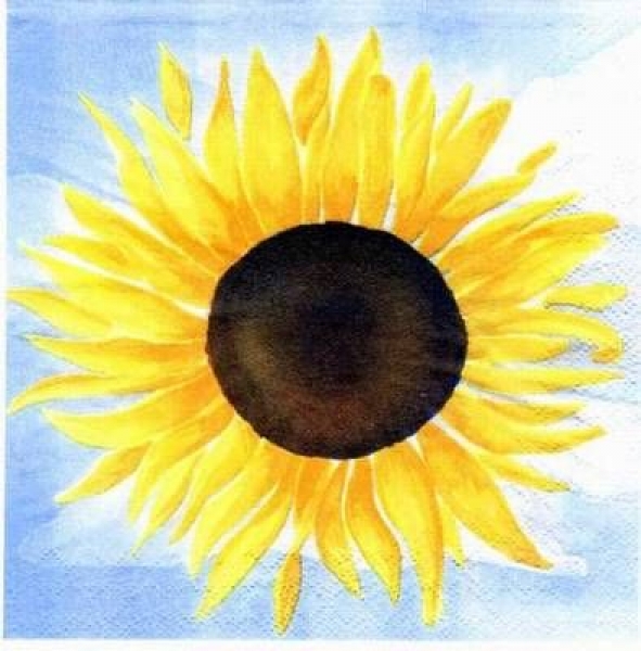 s1659 - Sonnenblume - Servietten - Packung - 30 Stück
