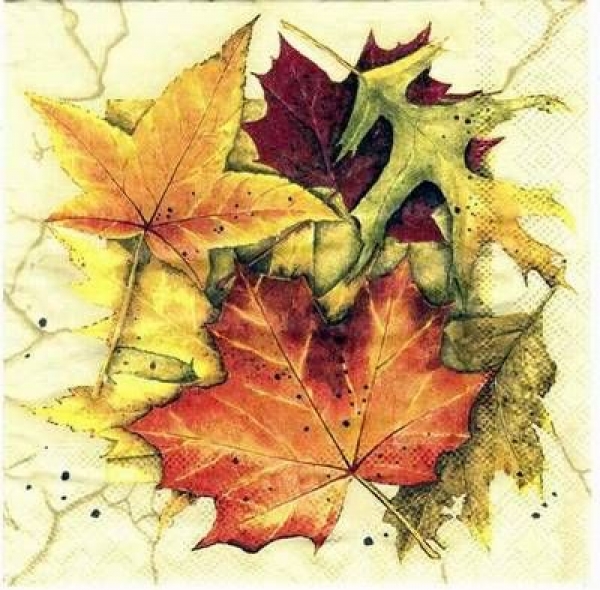 s1963 – Blätter im Herbst - Servietten – Packung – 20 Stück