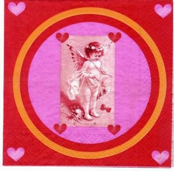 s2697 - Love Angel - Servietten - Packung - 20 Stück.
