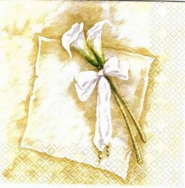 s2734 - Calla - beige - Serviette von HOME - Restbestand - Stückpreis