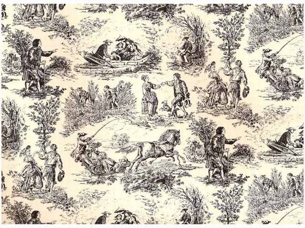 Decal -  BLACK WITH CREAM - Village Life