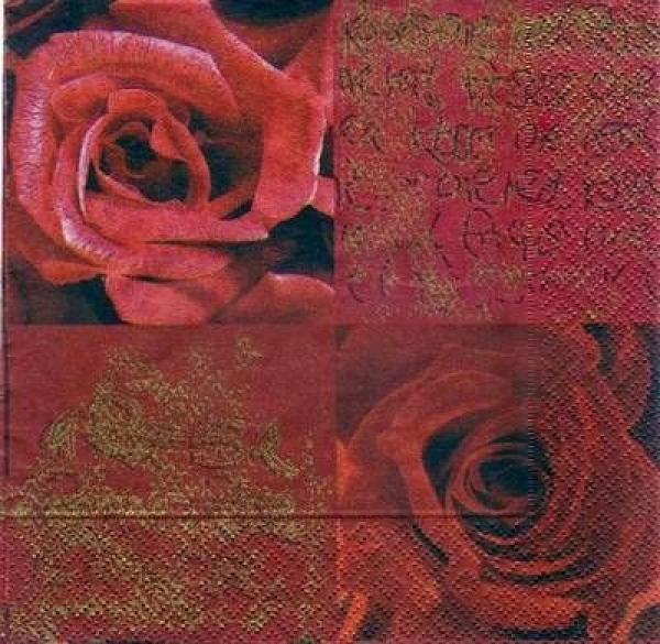 s3139 - Rosenblüten - Servietten - Packung - 20 Stück