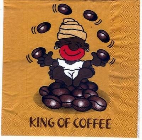 s3211 - King of Coffee - Servietten - Packung - 20 Stück