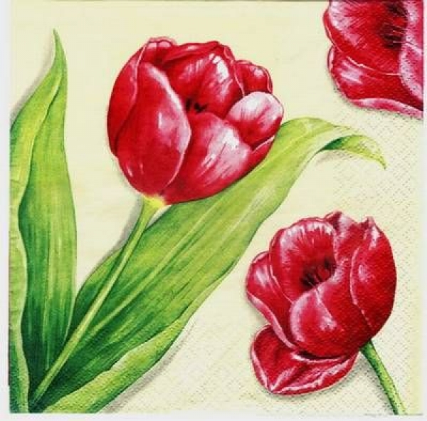 s3267 - Favrite Flower - Napkins - Package - 20 pcs.