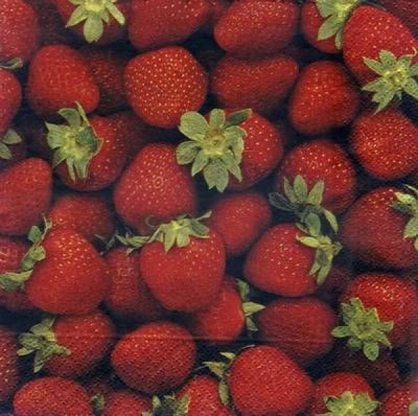 s3426 - Strawberry - Servietten - Packung - 20 Stück