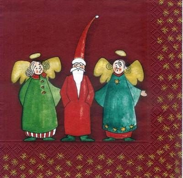s3489 - Christmas Gang - red - Servietten - Packung - 20 Stück