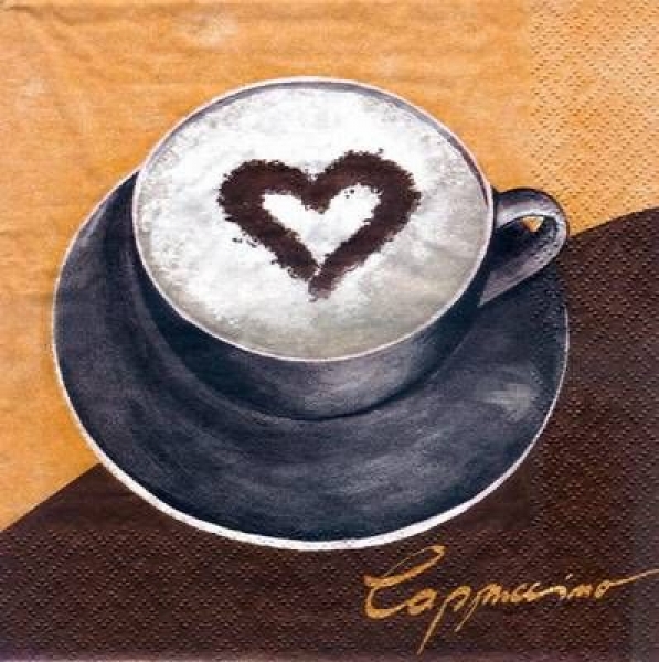 s3702 - Cappuccini chocolate - Napkins - Package - 20 pcs.