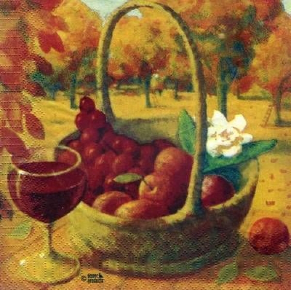 s4051 - Wine Basket - Servietten - Packung 20 Stück