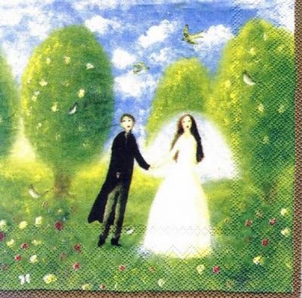 s4239 – Hochzeit – Trauung – Servietten – Packung – 20 Stück