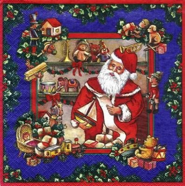 s4247 – Santa – Servietten – Packung – 20 Stück