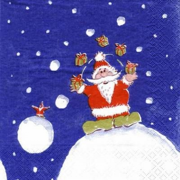 s4301 - Flying X-mas - Servietten - Packung - 20 Stück