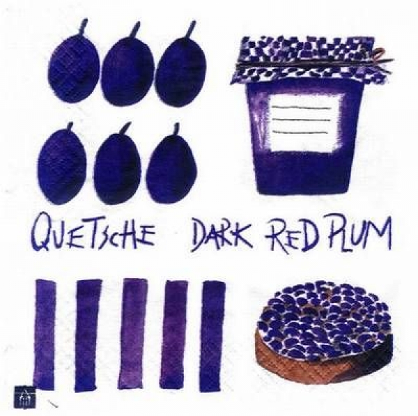s4364 - Red Plum - Servietten - Packung - 20 Stück