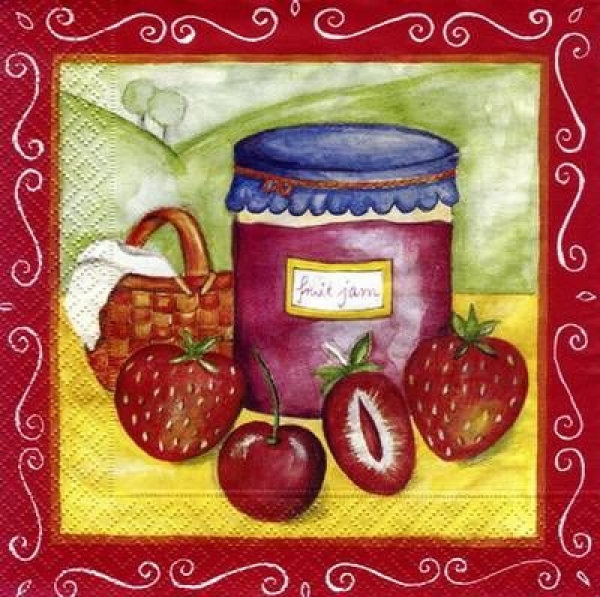 s4526 - Marmelade - Servietten - Packung - 20 Stück