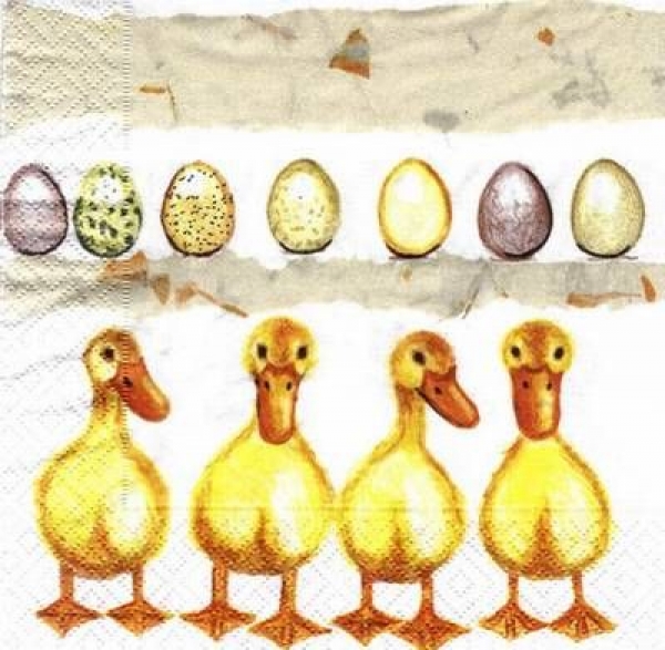 s4554 - Ducklings - Servietten - Packung - 20 Stück
