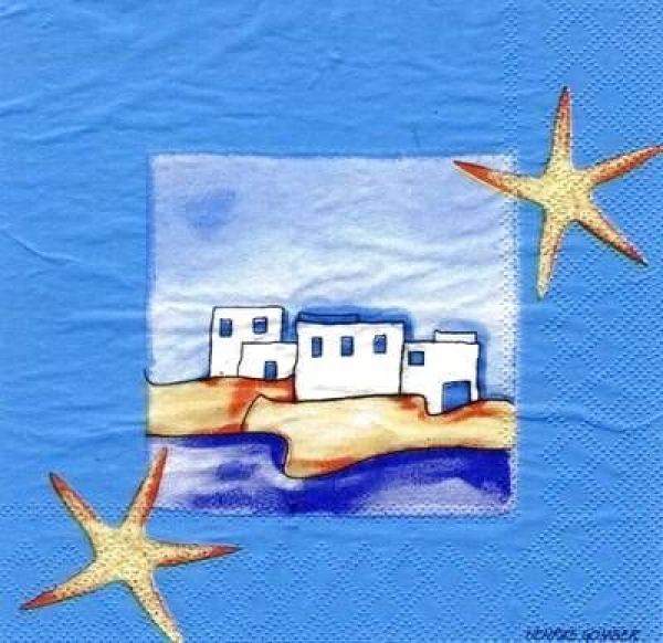 s4560 - Toscana - blau - Servietten - Packung - 20 Stück